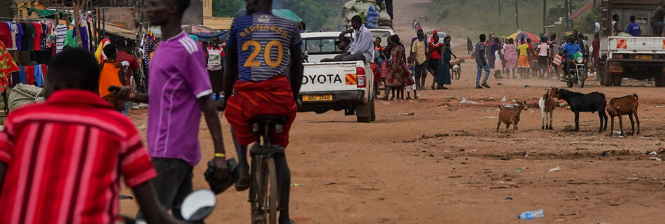The streets of Namalu in Karamoja, Uganda
