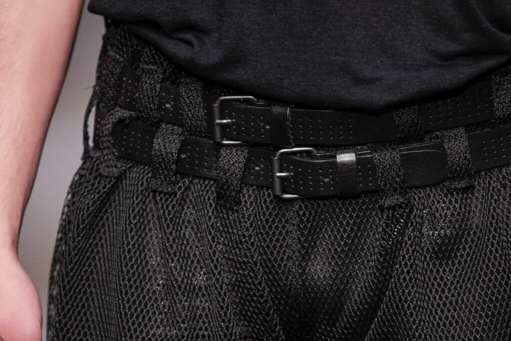 JANBOELO Fall Winter 2013 2014 collection detail of a pair of trousers