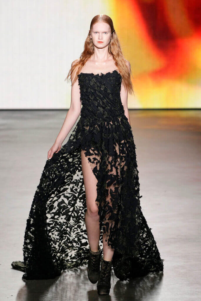 JANBOELO show Spring Summer 2013 collection embroidered sheer dress