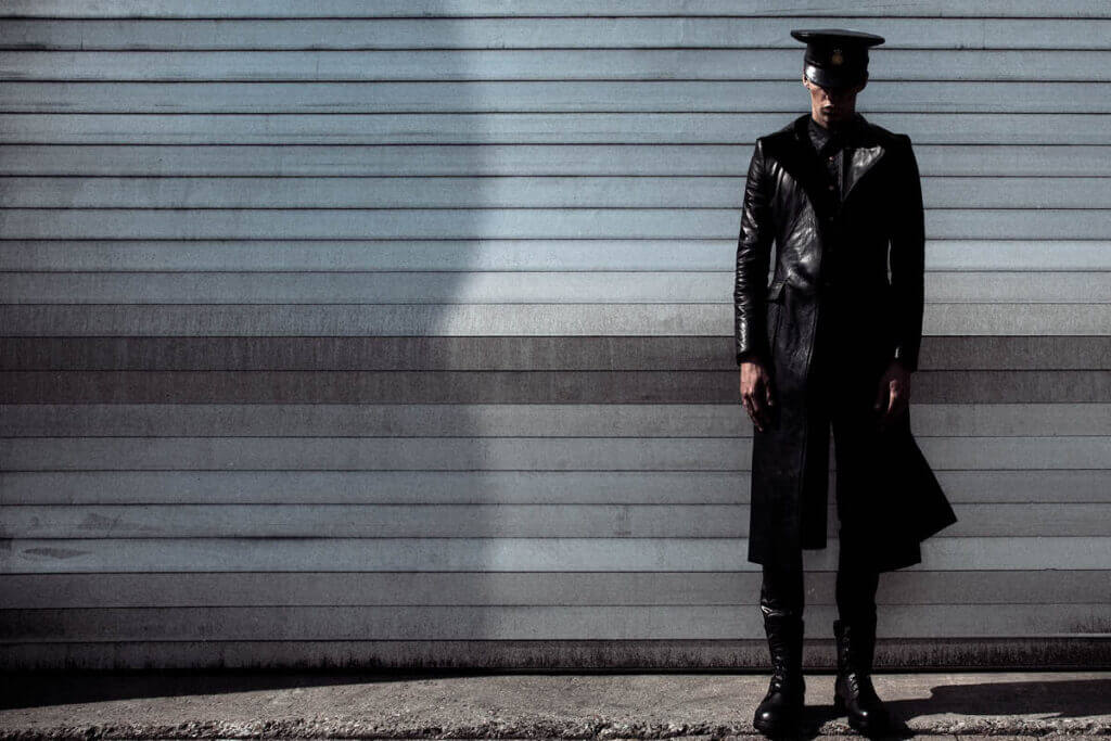 JANBOELO Spring Summer 2013 collection military inspired leather outfit taken out of the collection video