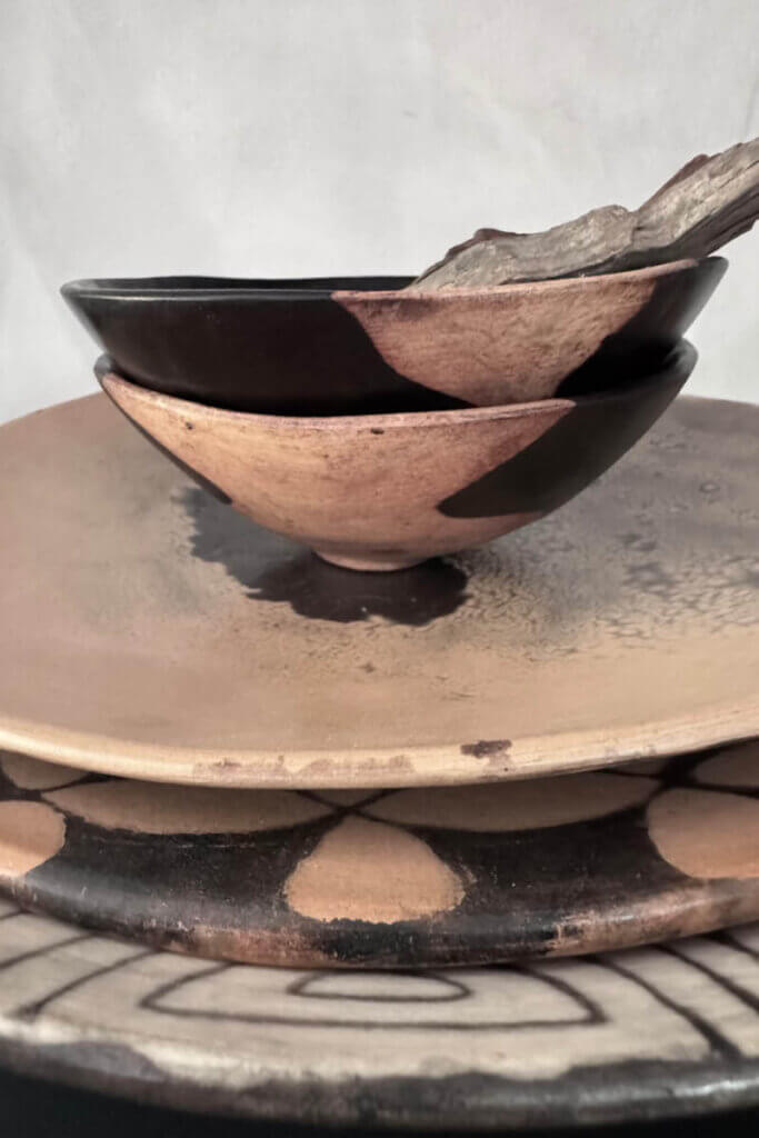 Handmade souvenirs collected during travels